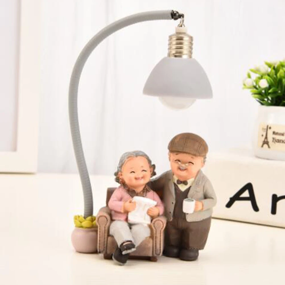 Decorative Lights Night Desktop Elder Couple Bedside Resin Crafts Unique Design Practical Lightweight Portable
Decorative Lights Night Desktop Elder Couple Bedside Resin Crafts Unique Design Practical Lightweight Portable
