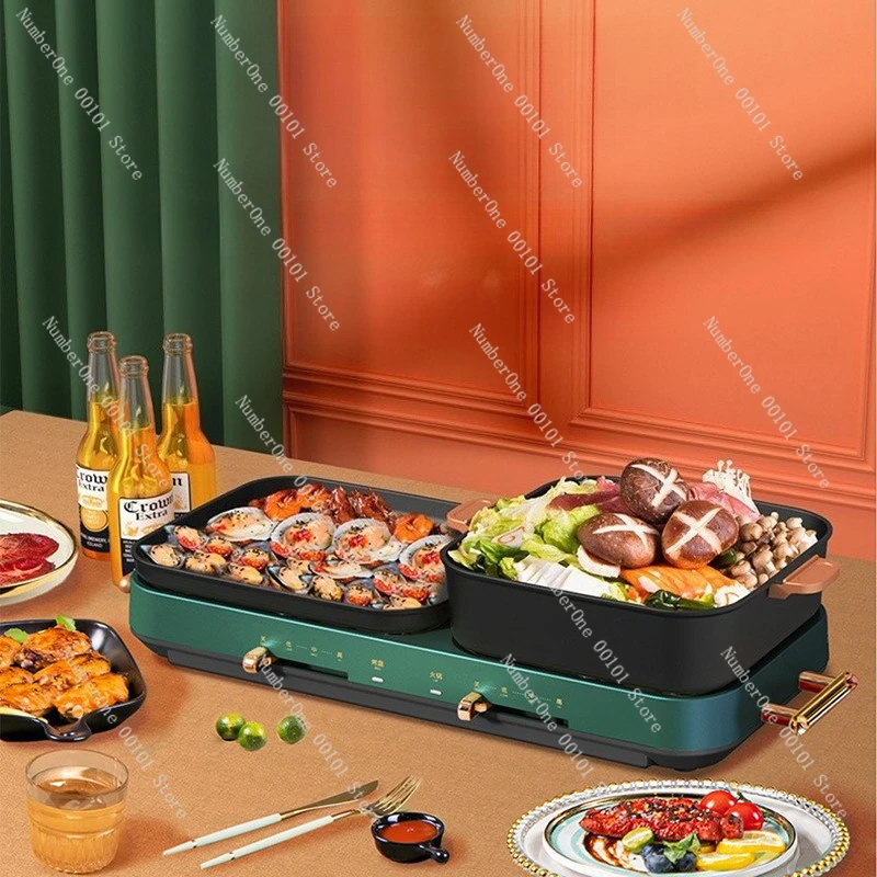 Household rinse and bake integrated pot removable double temperature control baking pan electric hot pot multi-functional split
Household rinse and bake integrated pot removable double temperature control baking pan electric hot pot multi-functional split