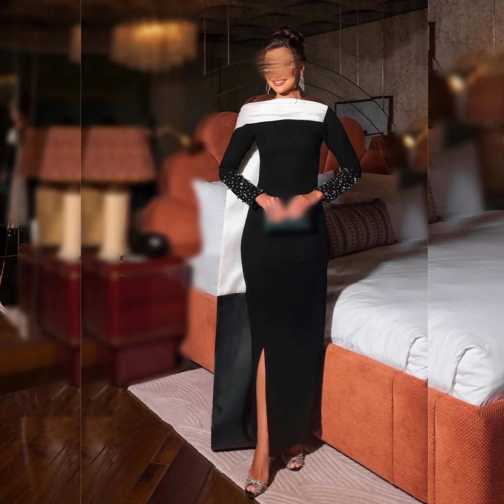 Индивидуальное классическое вечернее платье с длинными рукавами, блестящее, прямое, миди, элегантное, для вечеринок и свадеб, высокое качество
Индивидуальное классическое вечернее платье с длинными рукавами, блестящее, прямое, миди, элегантное, для вечеринок и свадеб, высокое качество