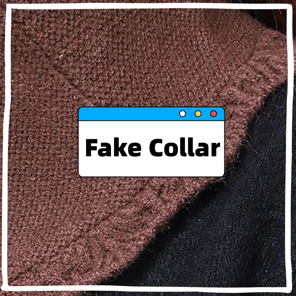 False Scarf Winter Warm Turtleneck Windproof Fake Scarf Knitted Fake Collar Neck Warmer Detachable Items Fashion Neck Brace
False Scarf Winter Warm Turtleneck Windproof Fake Scarf Knitted Fake Collar Neck Warmer Detachable Items Fashion Neck Brace