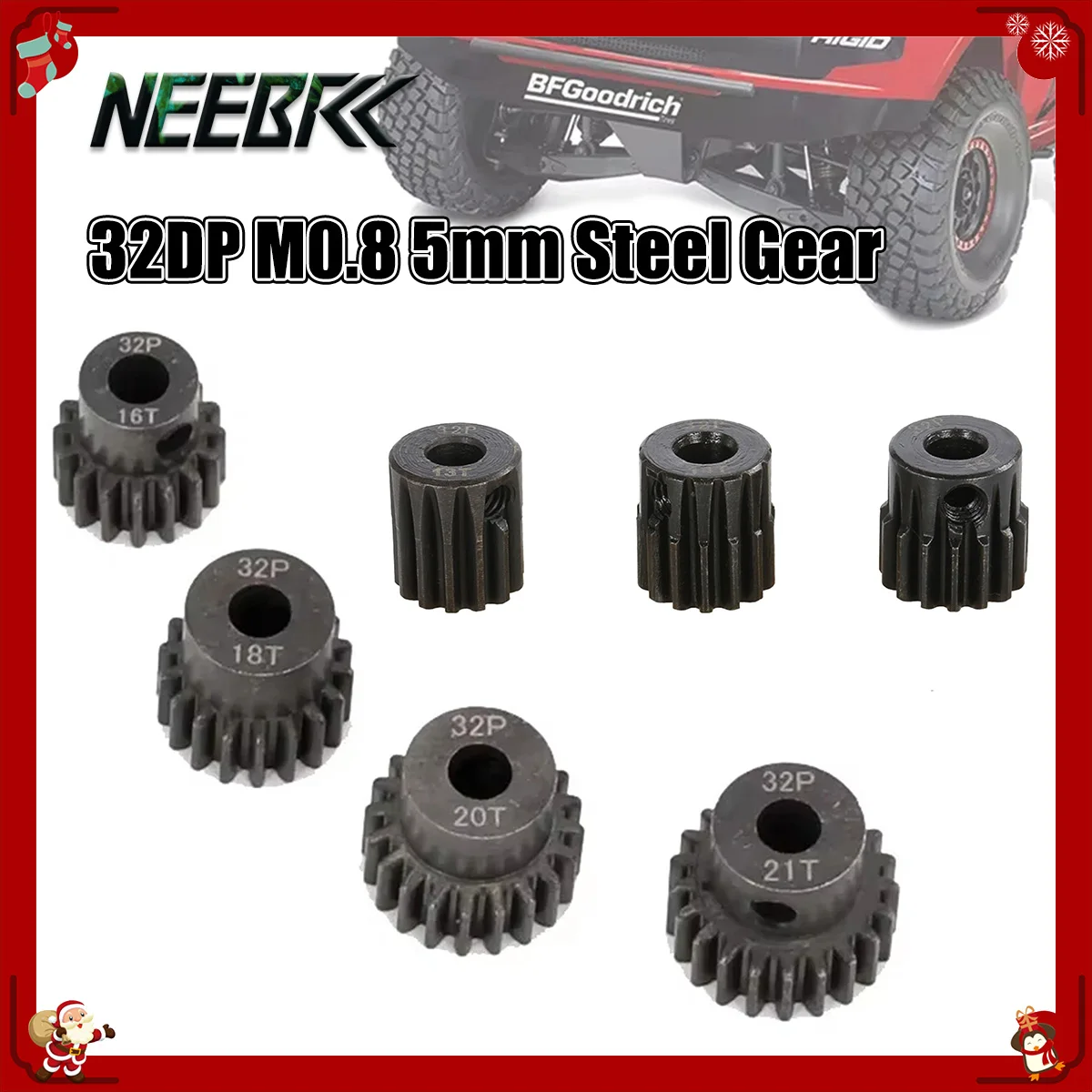 32DP M0.8 5mm 13T 14T 15T 16T 17T 18T 19T 20T 21T Steel Metal Pinion Motor Gear for 1/10 RC Car Traxxas Wltoys Brushed Brushless
32DP M0.8 5mm 13T 14T 15T 16T 17T 18T 19T 20T 21T Steel Metal Pinion Motor Gear for 1/10 RC Car Traxxas Wltoys Brushed Brushless