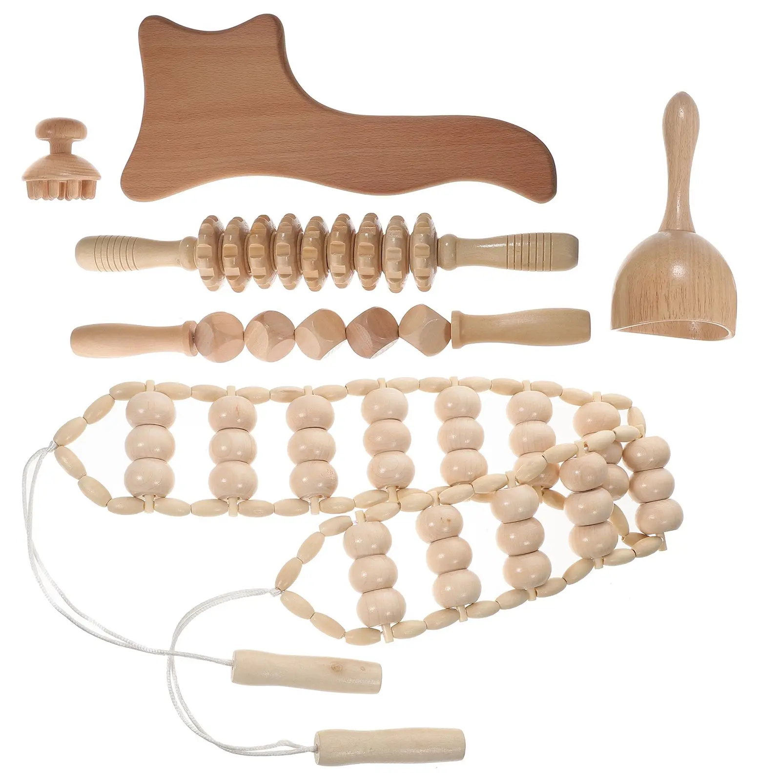 6 Pcs Massage Tool Set Wood Therapy Back Roller Muscle Stick Leg Massager Body Shaping Tools Wooden RollerMassage Cups
6 Pcs Massage Tool Set Wood Therapy Back Roller Muscle Stick Leg Massager Body Shaping Tools Wooden RollerMassage Cups