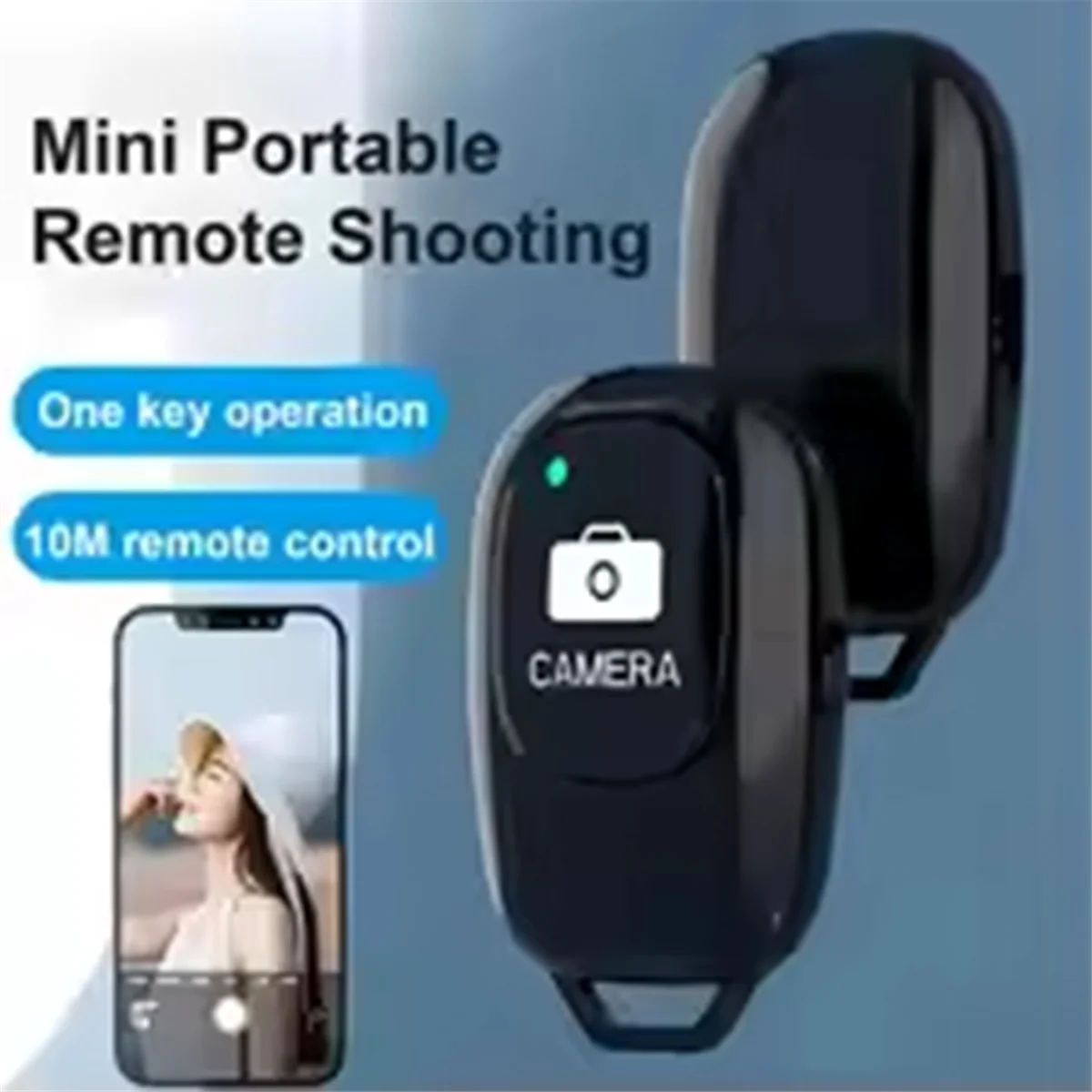 Rechargeable, Portable, No Delay, Driver-Free Remote Shutter, ABS Mobile Phone Wireless Bluetooth Remote Shutter
Rechargeable, Portable, No Delay, Driver-Free Remote Shutter, ABS Mobile Phone Wireless Bluetooth Remote Shutter