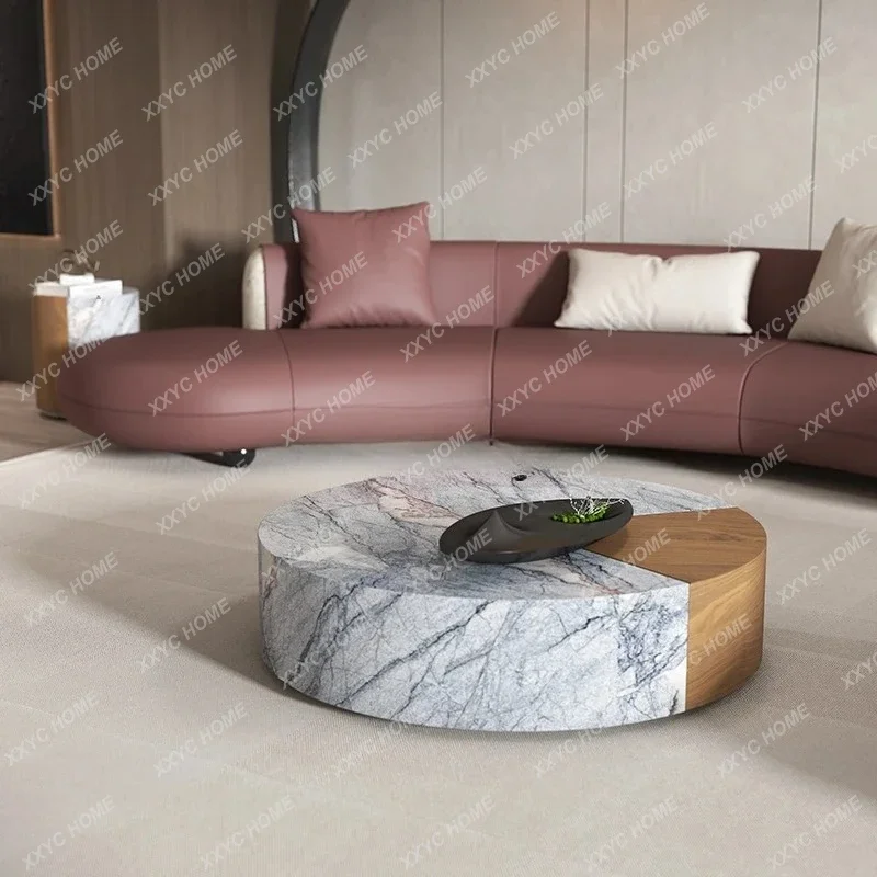 Imported high-end natural luxury stone marble solid wood coffee table living room log color American furniture
Imported high-end natural luxury stone marble solid wood coffee table living room log color American furniture
