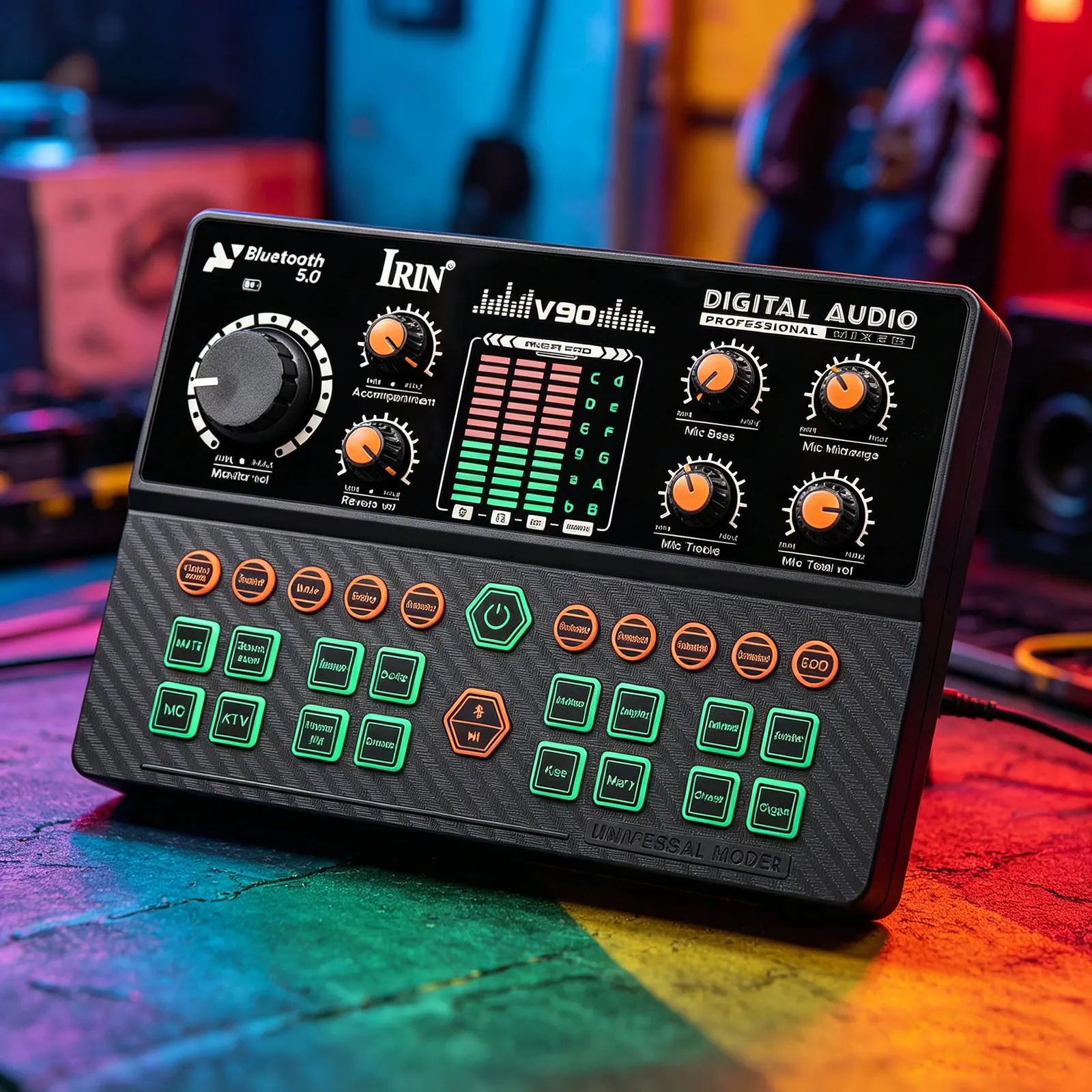 IRIN V90 Sound Card Voice Changer – Control Live Streaming Karaoke Recording Built‑in 3‑Band EQ Reverb with PC Mac iOS Android
IRIN V90 Sound Card Voice Changer – Control Live Streaming Karaoke Recording Built‑in 3‑Band EQ Reverb with PC Mac iOS Android
