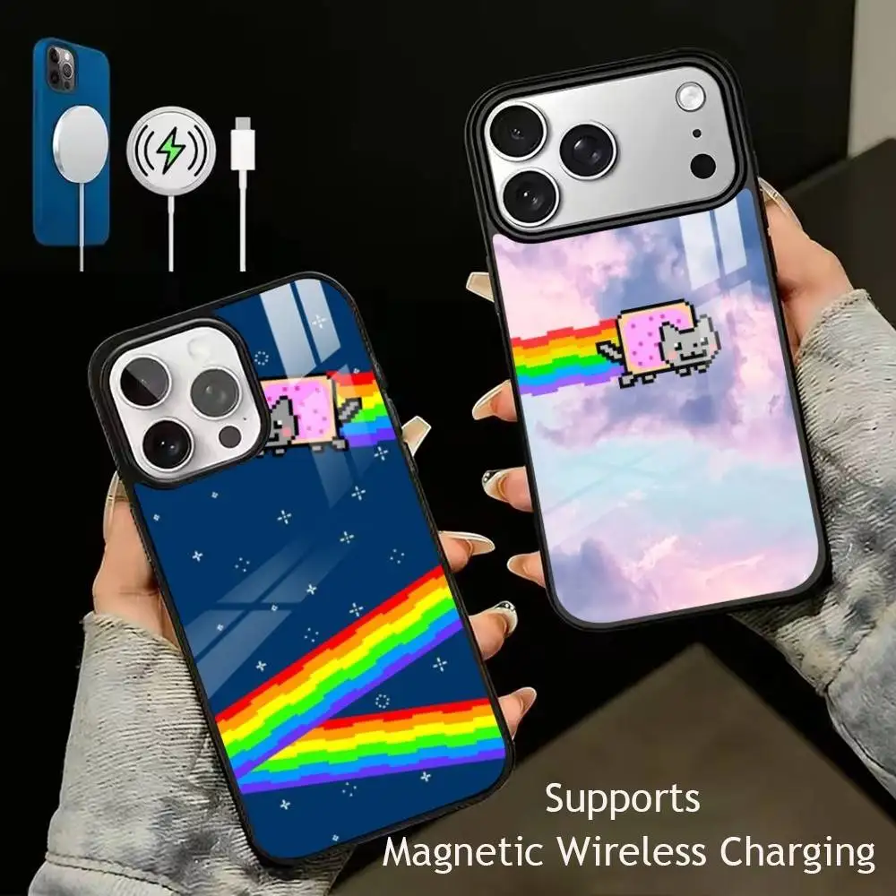 Cute N-Nyans Cat Phone Case For iPhone17,16,15,14,13,12,11 Plus,Pro Supports Magnetic Wireless Charging
Cute N-Nyans Cat Phone Case For iPhone17,16,15,14,13,12,11 Plus,Pro Supports Magnetic Wireless Charging