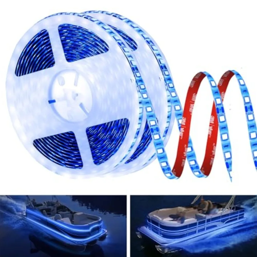 50Feet LED Boat Lights, 12V Waterproof Blue Marine Pontoon Led Strip Light, Boat Deck Interior Light, Boats Accessories, Under
50Feet LED Boat Lights, 12V Waterproof Blue Marine Pontoon Led Strip Light, Boat Deck Interior Light, Boats Accessories, Under