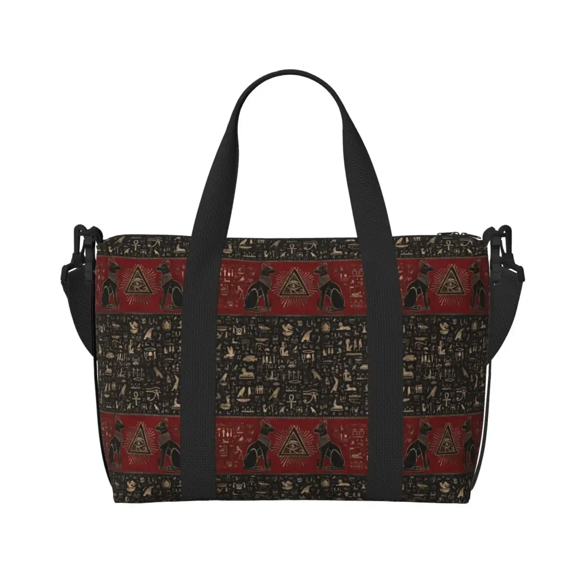 Custom Egyptian Cats And Eye Of Horus Beach Tote Bag Women Extra Large Gym Carry On Egypt Hieroglyphic Travel Shopping Bags
Custom Egyptian Cats And Eye Of Horus Beach Tote Bag Women Extra Large Gym Carry On Egypt Hieroglyphic Travel Shopping Bags