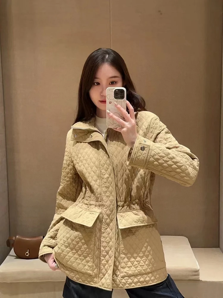 British Style Casual Loose Long Zipper Women's Cotton Jacket Waist-Cinching Versatile Fall Winter New Arrival
British Style Casual Loose Long Zipper Women's Cotton Jacket Waist-Cinching Versatile Fall Winter New Arrival