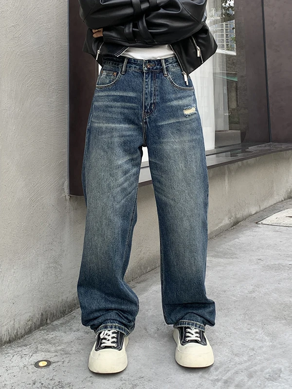 High-End American Retro Waed Outdated Men's Jeans Autumn Winter Loose Straight Leg Wide Leg Casual Long Pants
High-End American Retro Waed Outdated Men's Jeans Autumn Winter Loose Straight Leg Wide Leg Casual Long Pants