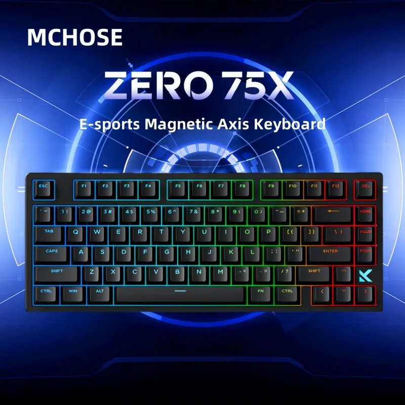 MCHOSE ZERO 75X настраиваемая клавиатура с магнитной осью, проводное подключение, веб-драйвер, совместимый с возможностью горячей замены ноутбука, несколько устройств
MCHOSE ZERO 75X настраиваемая клавиатура с магнитной осью, проводное подключение, веб-драйвер, совместимый с возможностью горячей замены ноутбука, несколько устройств