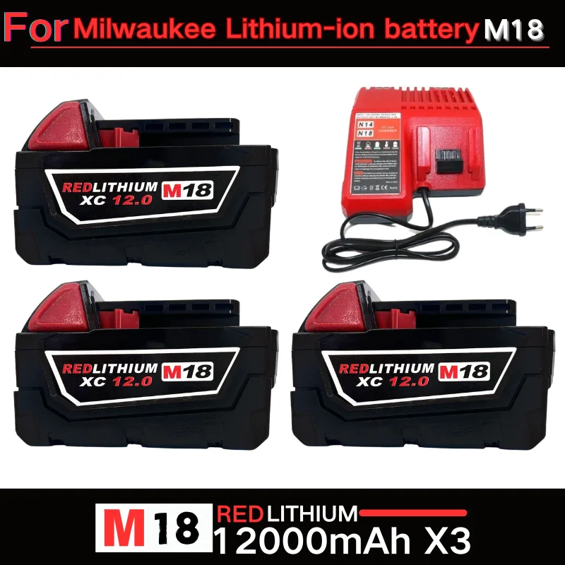 Для Milwaukee M18 Батарея 18 В 12,0 Ач 9,0 Ач Сменная литиевая батарея для Milwaukee M18 48-11-1815 48-11-1850 2604-22 Батарея
Для Milwaukee M18 Батарея 18 В 12,0 Ач 9,0 Ач Сменная литиевая батарея для Milwaukee M18 48-11-1815 48-11-1850 2604-22 Батарея