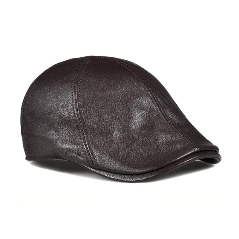New Genuine Leather Windproof Duckbill Berets Man Cap Sheepskin Gorras Black Ear Protection Casquette Hats For Male Drake Boina
New Genuine Leather Windproof Duckbill Berets Man Cap Sheepskin Gorras Black Ear Protection Casquette Hats For Male Drake Boina