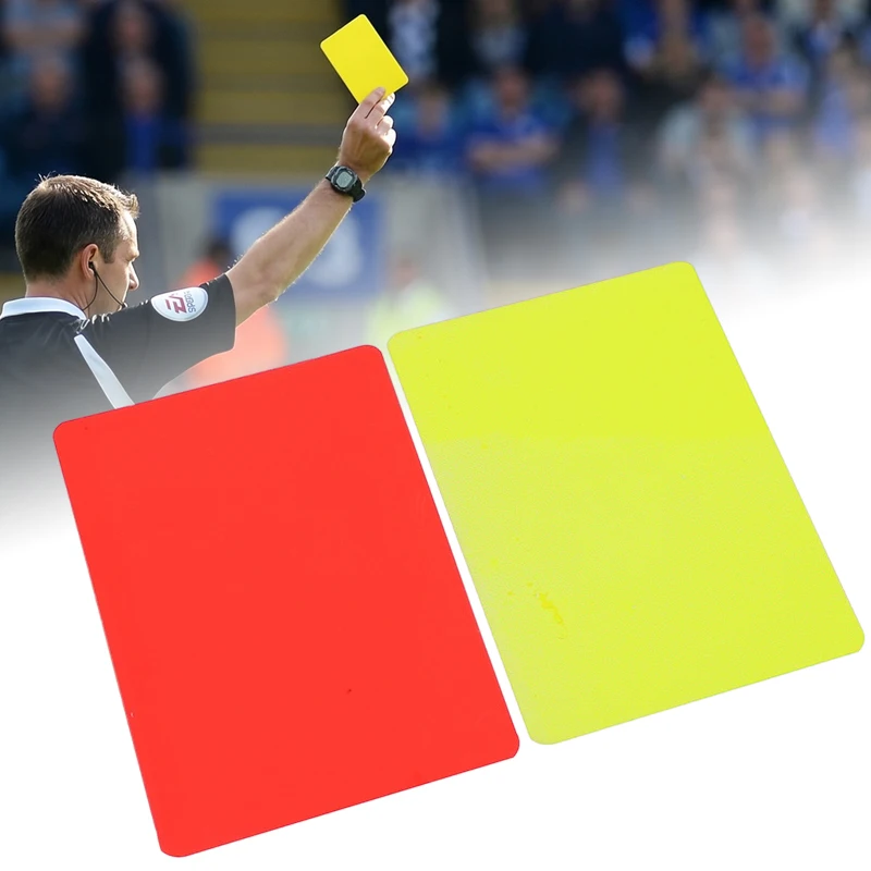 20/Set Professional Soccer Referee Red Yellow Card PVC Waterproof Warning Ejection Cards for Football Match Training Game
20/Set Professional Soccer Referee Red Yellow Card PVC Waterproof Warning Ejection Cards for Football Match Training Game