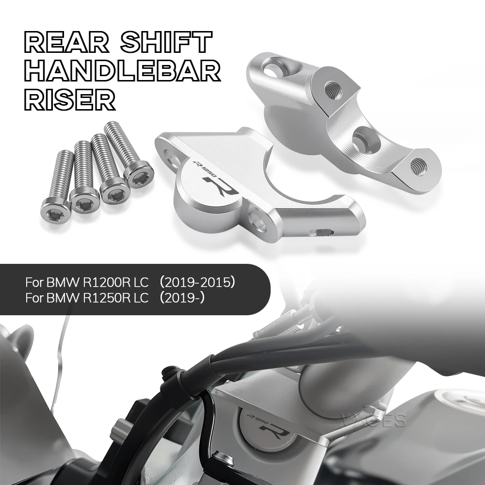 Motorcycle Handlebar Riser Drag Handle Bar Clamp Extend Adapter For BMW R1200R R 1200R 2015-2019 R1250R R 1250 R 2019-