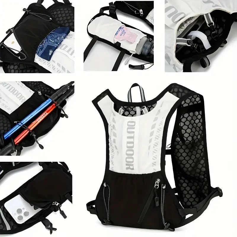 Lightweight Running Hydration Vest, Breathable Cycling Backpack for Hiking, Marathon, MTB & Outdoor Sports, Reflective Vest Bag.
Lightweight Running Hydration Vest, Breathable Cycling Backpack for Hiking, Marathon, MTB & Outdoor Sports, Reflective Vest Bag.