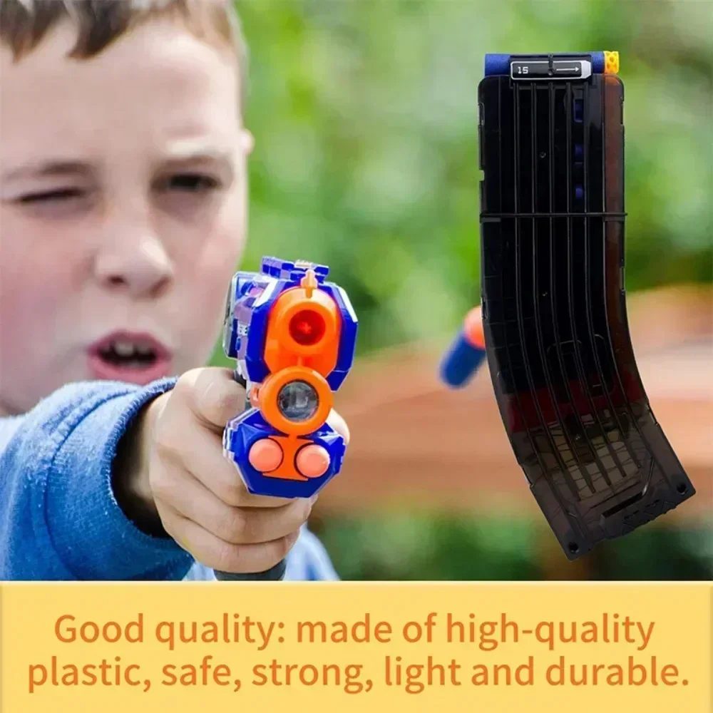 1/3Pcs Black Banana Curved Magazine 15 Darts Quick Reload Clip for Elite Toy Gun
1/3Pcs Black Banana Curved Magazine 15 Darts Quick Reload Clip for Elite Toy Gun