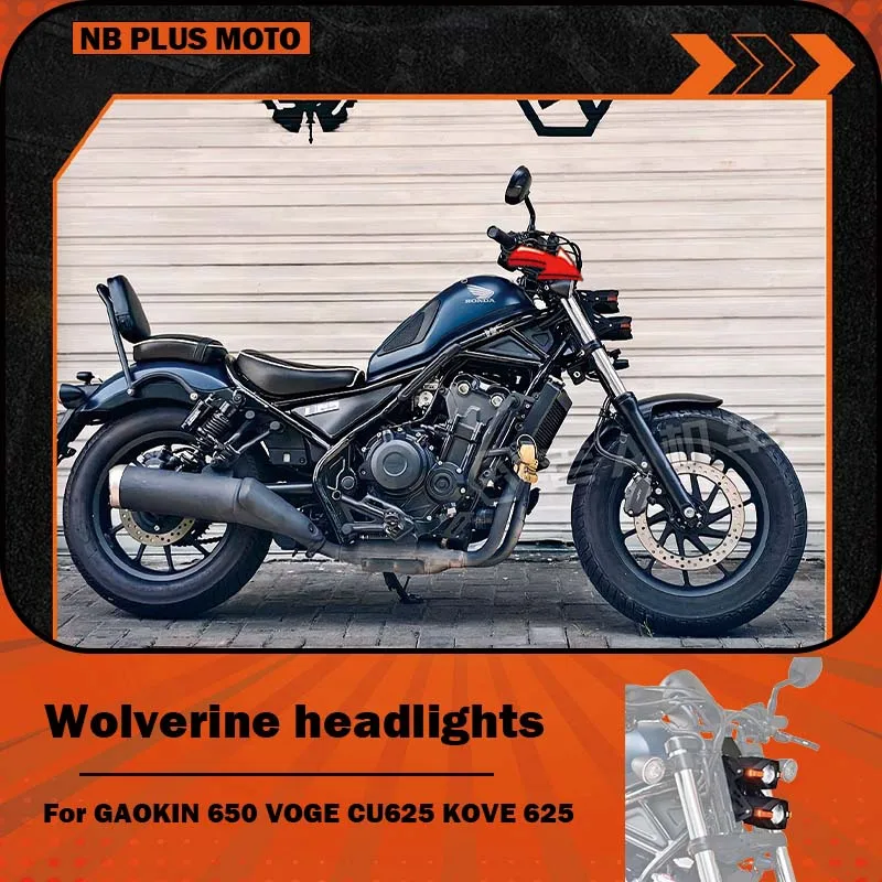 【Premium】For GAOKIN 650 VOGE CU625 KOVE 625 modified headlight assembly, Wolverine LED dual-lens headlights
【Premium】For GAOKIN 650 VOGE CU625 KOVE 625 modified headlight assembly, Wolverine LED dual-lens headlights