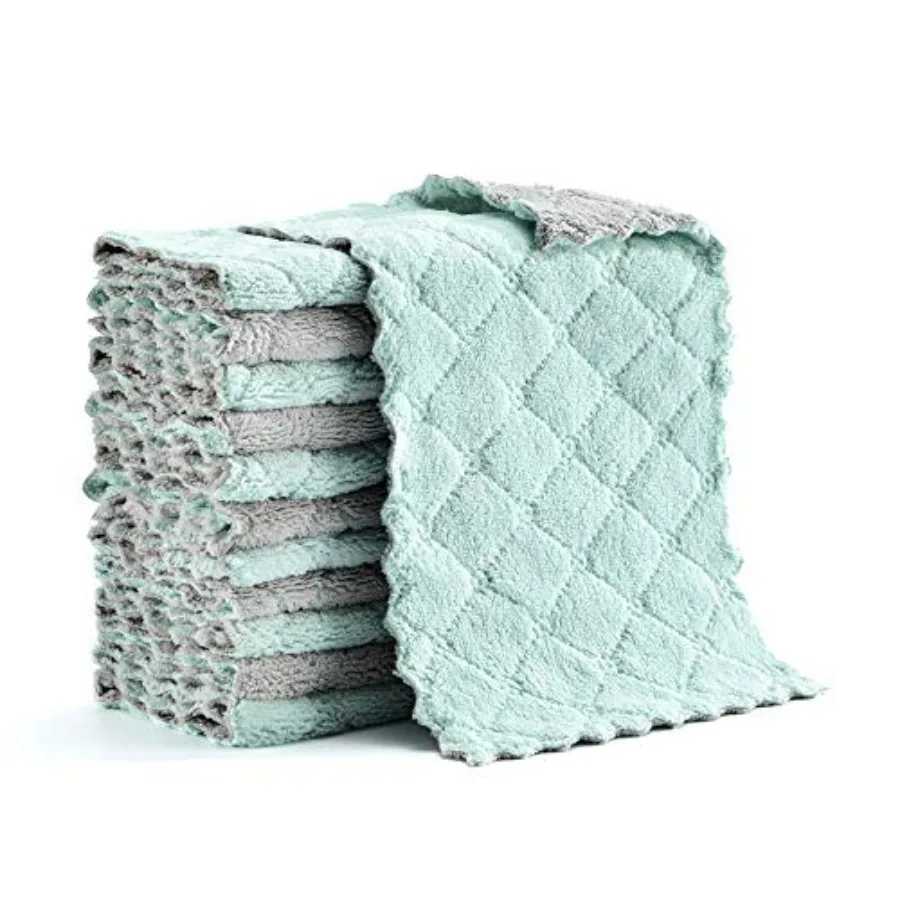 Microfiber Cleaning Cloth, Kitchen Towels, Double-Sided Microfiber Towel Lint Free Highly Absorbent Multi-Purpose Dust and Dirt
Microfiber Cleaning Cloth, Kitchen Towels, Double-Sided Microfiber Towel Lint Free Highly Absorbent Multi-Purpose Dust and Dirt