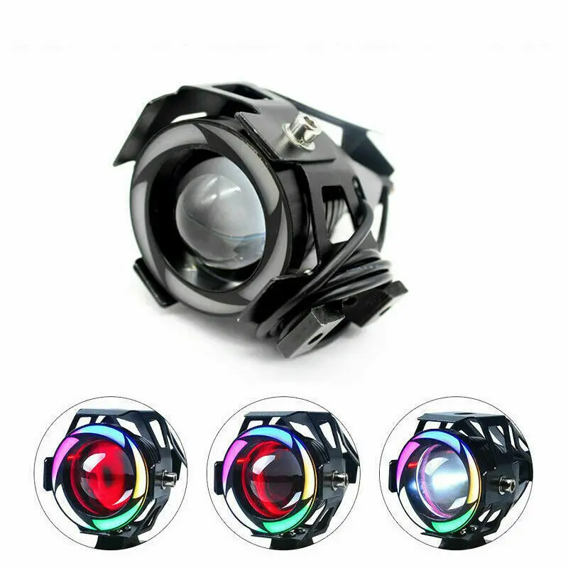 2pcs Motorcycle RGB LED Headlights U7-RGB Multi-Color LED Headlight Fog Lights Angel Eye Strobes Leds Motorcycle Lights 12V
2pcs Motorcycle RGB LED Headlights U7-RGB Multi-Color LED Headlight Fog Lights Angel Eye Strobes Leds Motorcycle Lights 12V