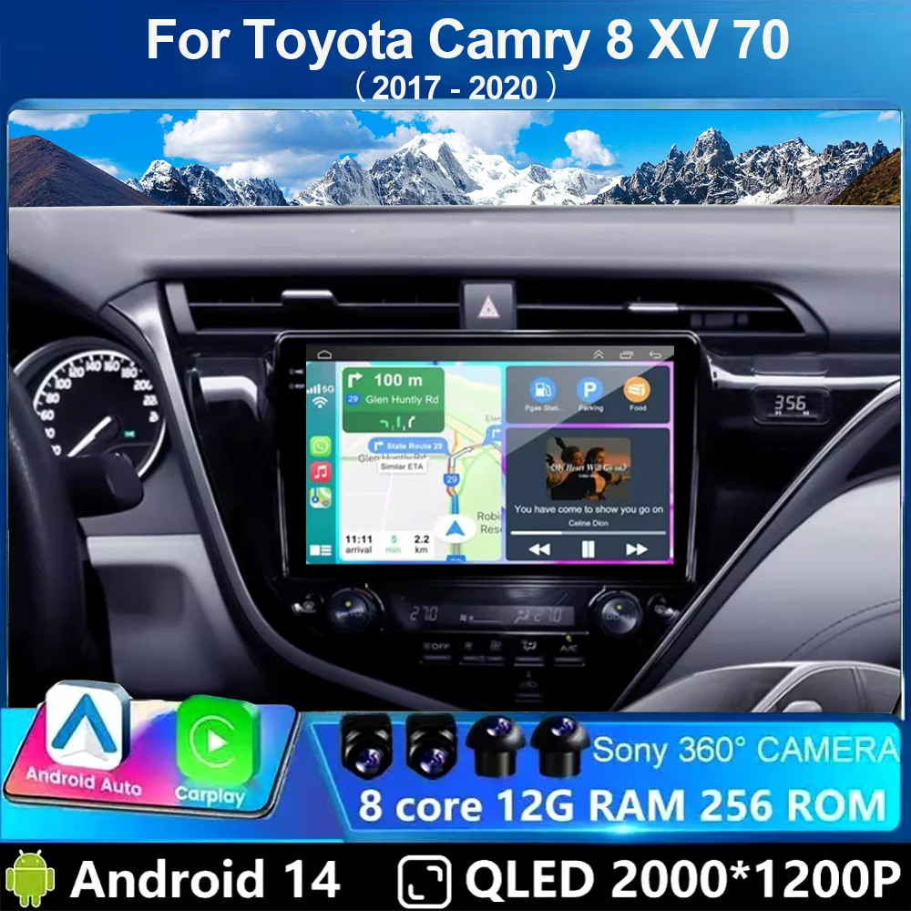 Android 14 For Toyota Camry 8 XV 70 2017 - 2020 Car Dvd Radio Stereo Multimedia Player GPS Navigation DVD High-performance 2din
Android 14 For Toyota Camry 8 XV 70 2017 - 2020 Car Dvd Radio Stereo Multimedia Player GPS Navigation DVD High-performance 2din