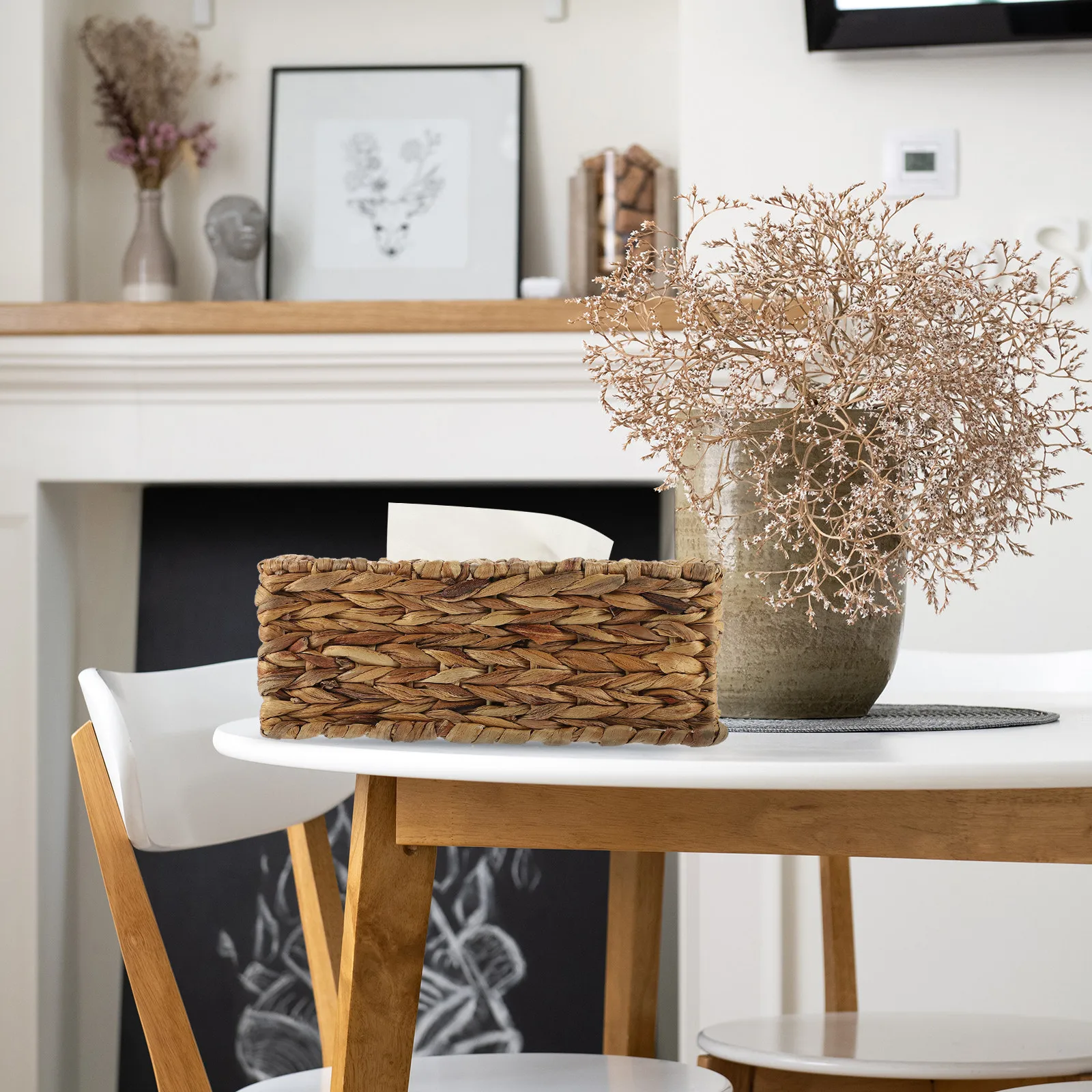 Плетеная корзина для салфеток из натуральных морских водорослей с железным каркасом, вместительная, в винтажном стиле, настольный держатель для салфеток, декоративный органайзер
Плетеная корзина для салфеток из натуральных морских водорослей с железным каркасом, вместительная, в винтажном стиле, настольный держатель для салфеток, декоративный органайзер