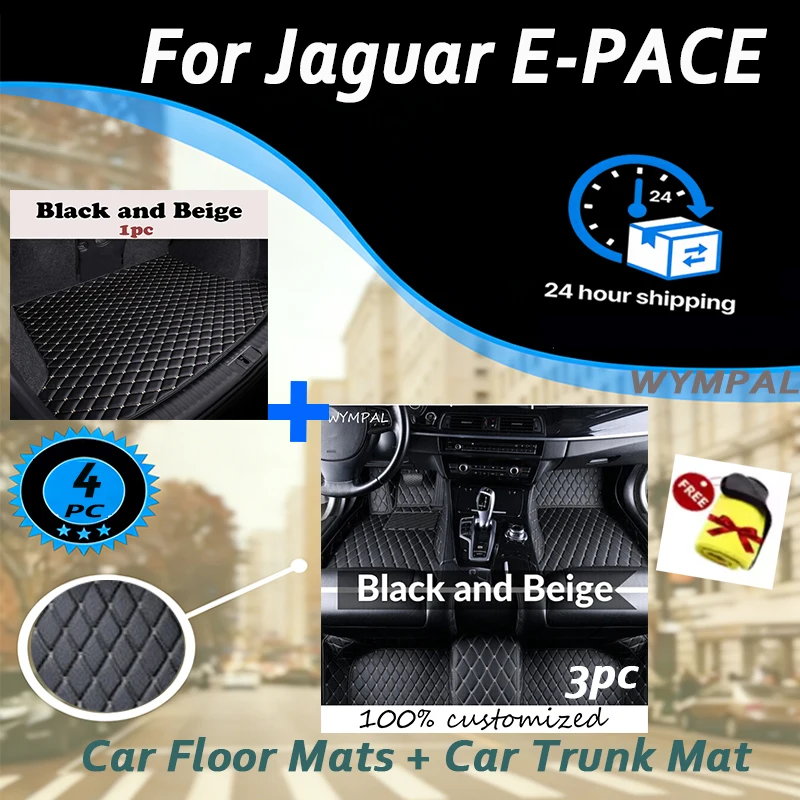 4pc Set car floor trunk mat for Jaguar E-PACE 2018 2019 2020 2021 2022 2023 2024 Car Accessories with towel
4pc Set car floor trunk mat for Jaguar E-PACE 2018 2019 2020 2021 2022 2023 2024 Car Accessories with towel