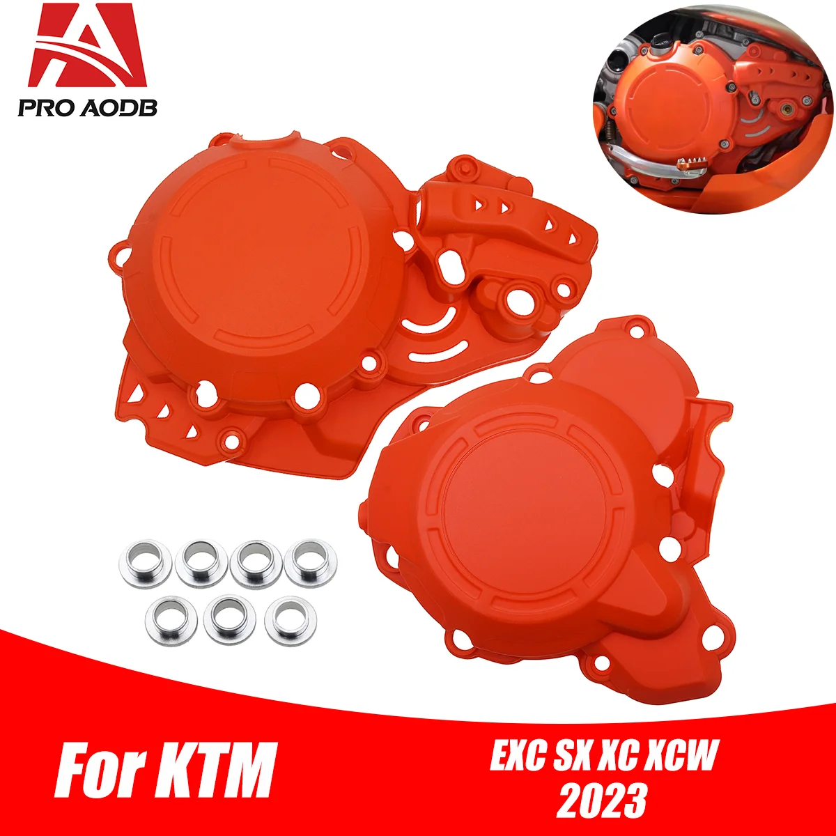 Motorcycle Clutch Protector Ignition Guard Cover For KTM 250 300 SX XC EXC XCW TPI Husqvarna TC TE TX EC EX MC 2017-2023
Motorcycle Clutch Protector Ignition Guard Cover For KTM 250 300 SX XC EXC XCW TPI Husqvarna TC TE TX EC EX MC 2017-2023