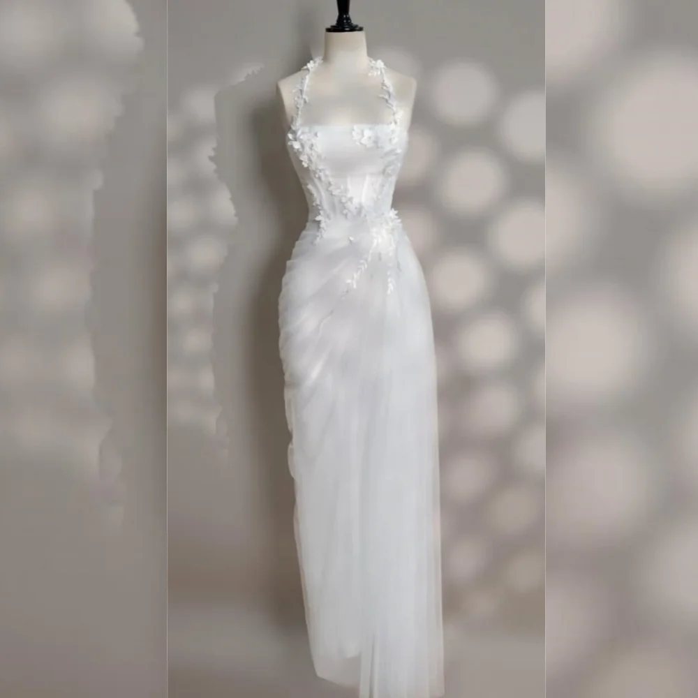 Customized Exquisite Chiffon Flower Pleat Straight Halter Long Dresses Bespoke Occasion Modern Style Matching
Customized Exquisite Chiffon Flower Pleat Straight Halter Long Dresses Bespoke Occasion Modern Style Matching