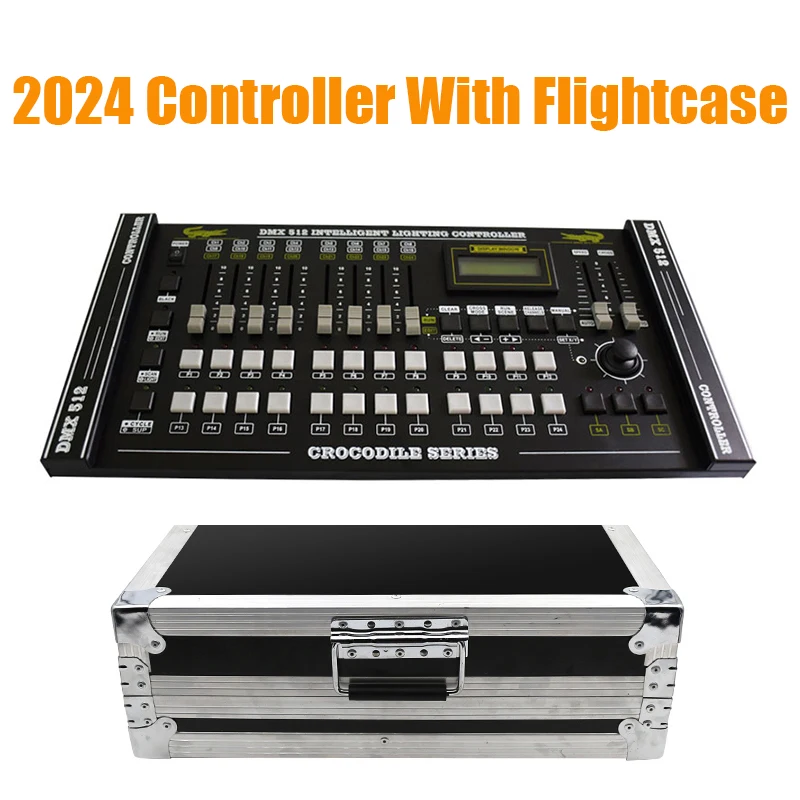 24Channels Crocodile 2024 Controller With Flightcase Stage Light DMX Console Use For Led Par Moving Head DJ Light Stage Light
24Channels Crocodile 2024 Controller With Flightcase Stage Light DMX Console Use For Led Par Moving Head DJ Light Stage Light