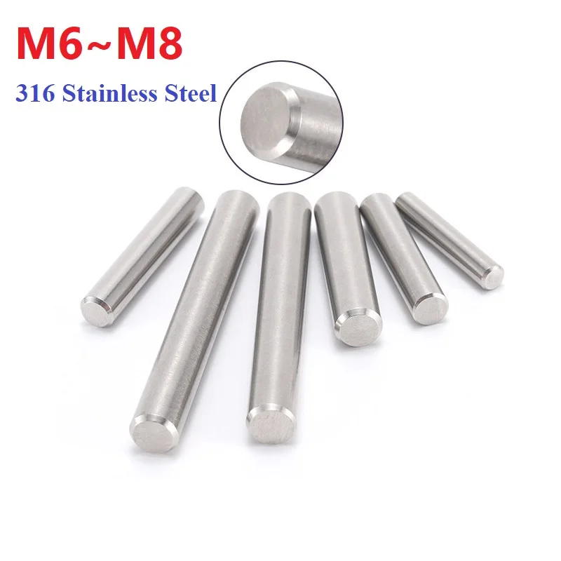 316 Stainless Steel M6 M8 Solid Bearing Cylindrical Pin Positioning Roll Dowel Pin GB119
316 Stainless Steel M6 M8 Solid Bearing Cylindrical Pin Positioning Roll Dowel Pin GB119