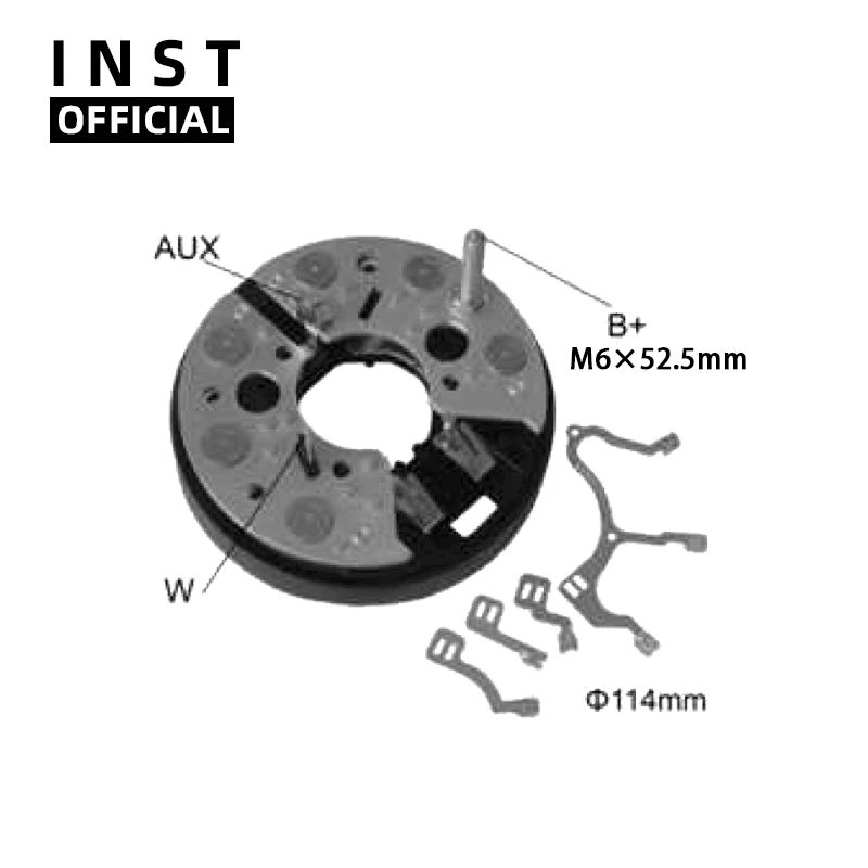 ALTERNATOR GENERATORS RECTIFIER BRIDGE FOR 9120061105 BHP11445A 9120061105 BXT1254775 ALB4775RB 27060YA030
ALTERNATOR GENERATORS RECTIFIER BRIDGE FOR 9120061105 BHP11445A 9120061105 BXT1254775 ALB4775RB 27060YA030