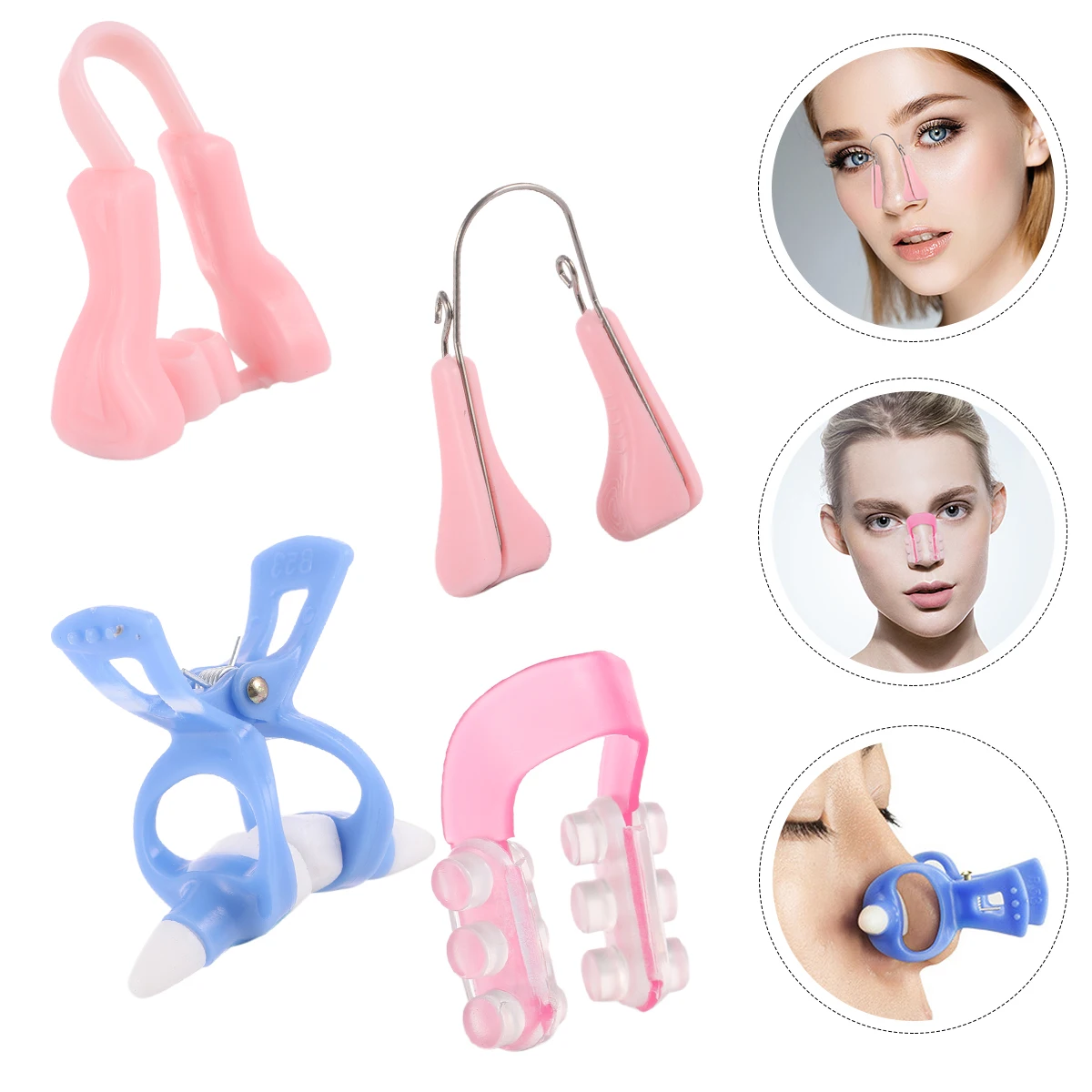 4pcs Nose Lift Shaping Clip Silicone Corrector for Lifting Shaper Women Bridge Straightener Easy Daily Use Facial Tool 
4pcs Nose Lift Shaping Clip Silicone Corrector for Lifting Shaper Women Bridge Straightener Easy Daily Use Facial Tool