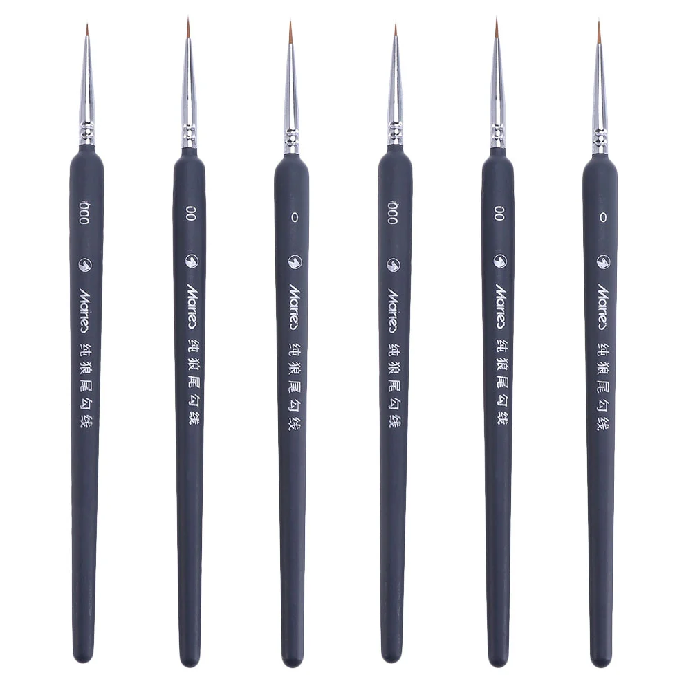 6 Pcs Langhao Hook Line Pen Acrylic Nail Kit Painting Watercolor Pens Drawing Detail Brush Wolf Hair Wooden Liners
6 Pcs Langhao Hook Line Pen Acrylic Nail Kit Painting Watercolor Pens Drawing Detail Brush Wolf Hair Wooden Liners