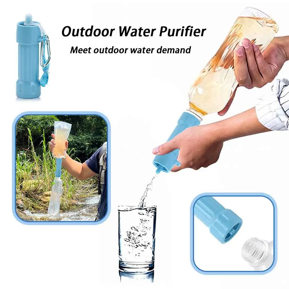 Outdoor Water Purifier Filter Straw Portable Camping Hiking Survival Emergency Water Purifier For Survival
Outdoor Water Purifier Filter Straw Portable Camping Hiking Survival Emergency Water Purifier For Survival