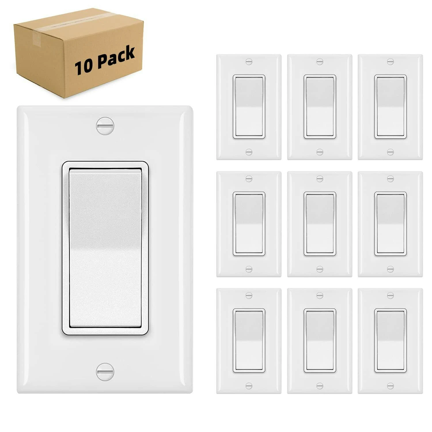 Enhance your home decor with beautiful, durable, and practical premium luxury paddle rocker light switches. Elevate your living
Enhance your home decor with beautiful, durable, and practical premium luxury paddle rocker light switches. Elevate your living