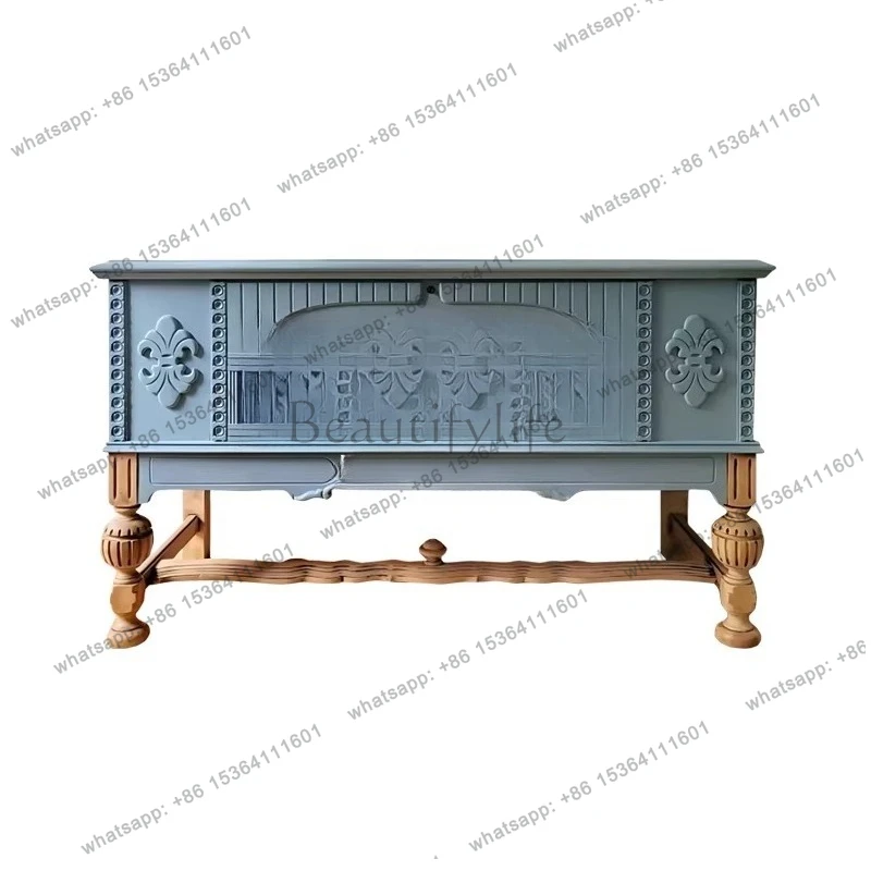 French light luxury entrance cabinet, living room against the wall, American solid wood dining side cabinet
French light luxury entrance cabinet, living room against the wall, American solid wood dining side cabinet