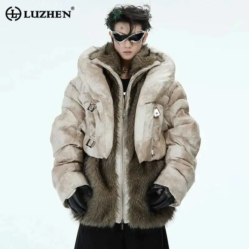LUZHEN Fake Two Piece Design Padded Jackets Faux Fur Patchwork Trendy High Street Stand-up Collar Winter Outerwear 2024 LZ8207
LUZHEN Fake Two Piece Design Padded Jackets Faux Fur Patchwork Trendy High Street Stand-up Collar Winter Outerwear 2024 LZ8207