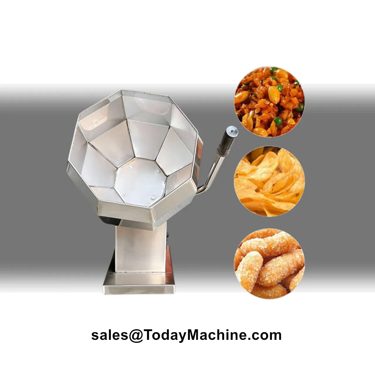 Nuts Snack Flavoring Octagonal Type Potato Chips Seasoning Mixing Machine
Nuts Snack Flavoring Octagonal Type Potato Chips Seasoning Mixing Machine