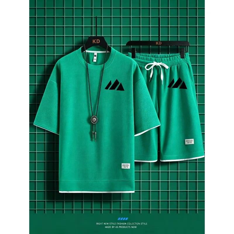 New Arrival Men's 2026 Street Style Waffle Casual Set Breathable T-Shirt + Drawstring Shorts Multi-Color Multi-Size
New Arrival Men's 2026 Street Style Waffle Casual Set Breathable T-Shirt + Drawstring Shorts Multi-Color Multi-Size