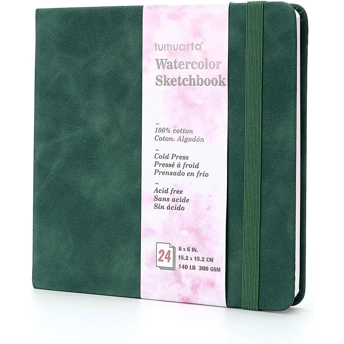 Square Watercolor Sketchbook 6x6 In 140 LB 300GSM Cold Press 24 Sheets 48 Pages Acid Free Paper for Travel Notebook And Mixed Media Pad On The Go
Square Watercolor Sketchbook 6x6 In 140 LB 300GSM Cold Press 24 Sheets 48 Pages Acid Free Paper for Travel Notebook And Mixed Media Pad On The Go