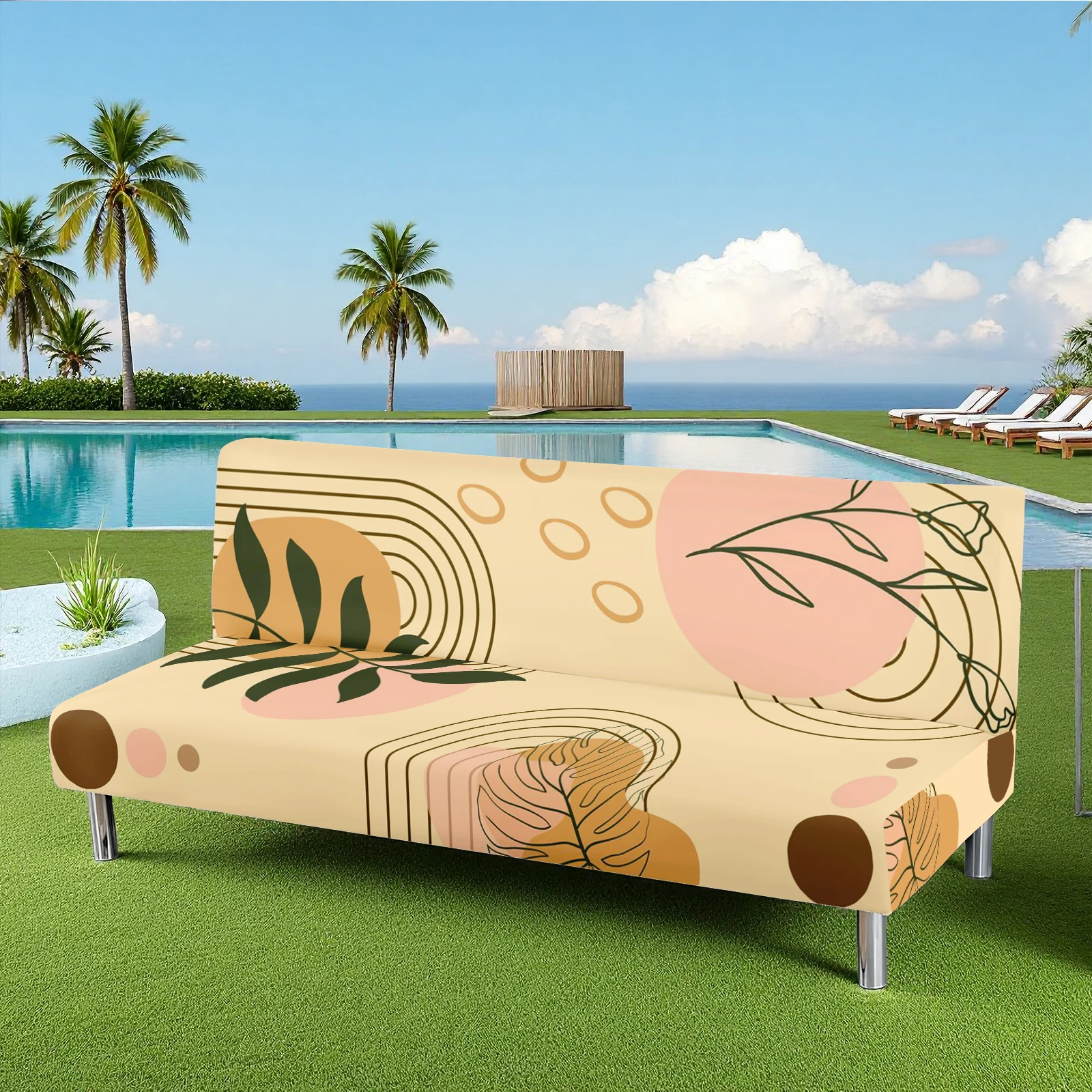Bohemian Botanical Print Summer Outdoor Futon Cover, Milk Silk Elastic Sofa Slipcover, All - inclusive for In
Bohemian Botanical Print Summer Outdoor Futon Cover, Milk Silk Elastic Sofa Slipcover, All - inclusive for In