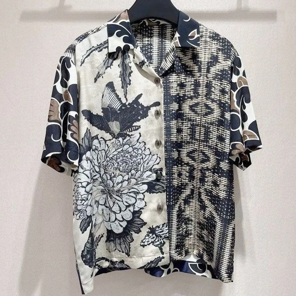2026 Summer New Men's Patchwork Short-Sleeve Shirt American Retro Fashion Trendy High Street Loose Casual Niche Men's Top
2026 Summer New Men's Patchwork Short-Sleeve Shirt American Retro Fashion Trendy High Street Loose Casual Niche Men's Top