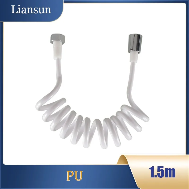 1.5 Meter Flexible Spring Phone Cord Hose - High-Water-Flow Bidet/Toilet Sprayer & Shower Head
1.5 Meter Flexible Spring Phone Cord Hose - High-Water-Flow Bidet/Toilet Sprayer & Shower Head