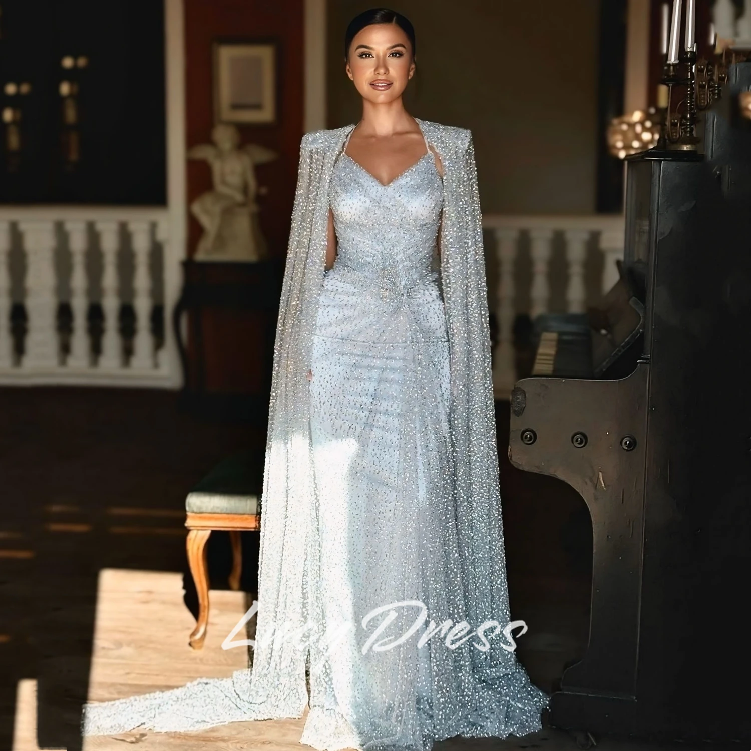 Lucy Customized Party Dress Women's Evening Dress 2025 Long Dresses With Sleeves Prom Gown Promdress Wedding Dresses for Parties
Lucy Customized Party Dress Women's Evening Dress 2025 Long Dresses With Sleeves Prom Gown Promdress Wedding Dresses for Parties