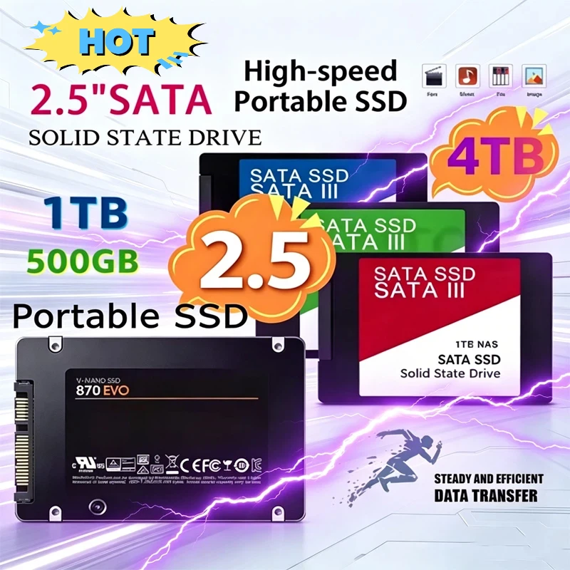 2026 Fast SATA SSD High Speed SSD 4TB 500GB HD 1TB Internal SSD 2TB 1TB Solid State Drive For Laptop SSD Notebook
2026 Fast SATA SSD High Speed SSD 4TB 500GB HD 1TB Internal SSD 2TB 1TB Solid State Drive For Laptop SSD Notebook