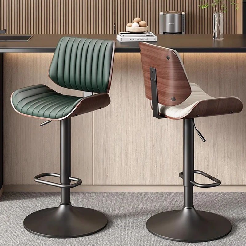 ---Leather High Bar Stools Make Up Designer Modern Ergonomic Bar Chairs Comfortable Aesthetic Sillas Para Comedor Home Furniture
---Leather High Bar Stools Make Up Designer Modern Ergonomic Bar Chairs Comfortable Aesthetic Sillas Para Comedor Home Furniture