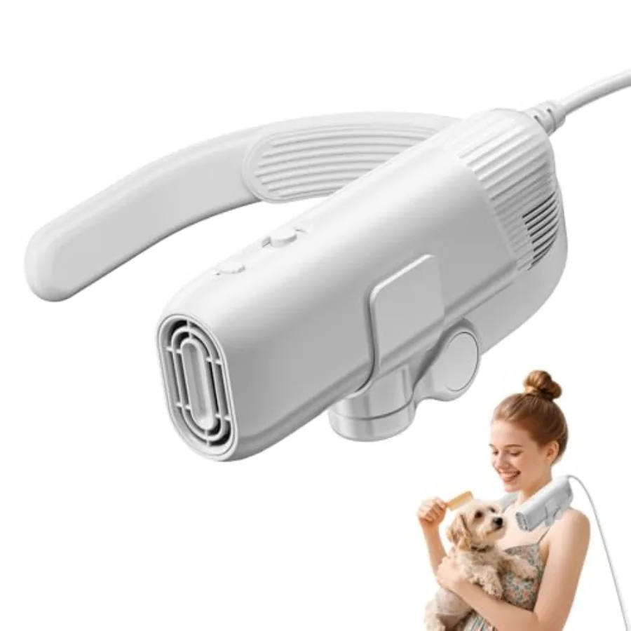 Hands-Free Dog Dryer for Pet Grooming, Adjustable Neck Hanger Pet Hair Dryer for Grooming SalonPortable Pet Neck Dryer for Smal
Hands-Free Dog Dryer for Pet Grooming, Adjustable Neck Hanger Pet Hair Dryer for Grooming SalonPortable Pet Neck Dryer for Smal