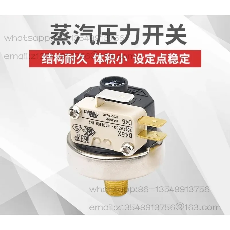 1/4 1/8 Micro Steam Pressure Switch 7-120 psi Adjustable Controller for Steam Cleaner Iron and Coffee Machine Temperature LF25
1/4 1/8 Micro Steam Pressure Switch 7-120 psi Adjustable Controller for Steam Cleaner Iron and Coffee Machine Temperature LF25