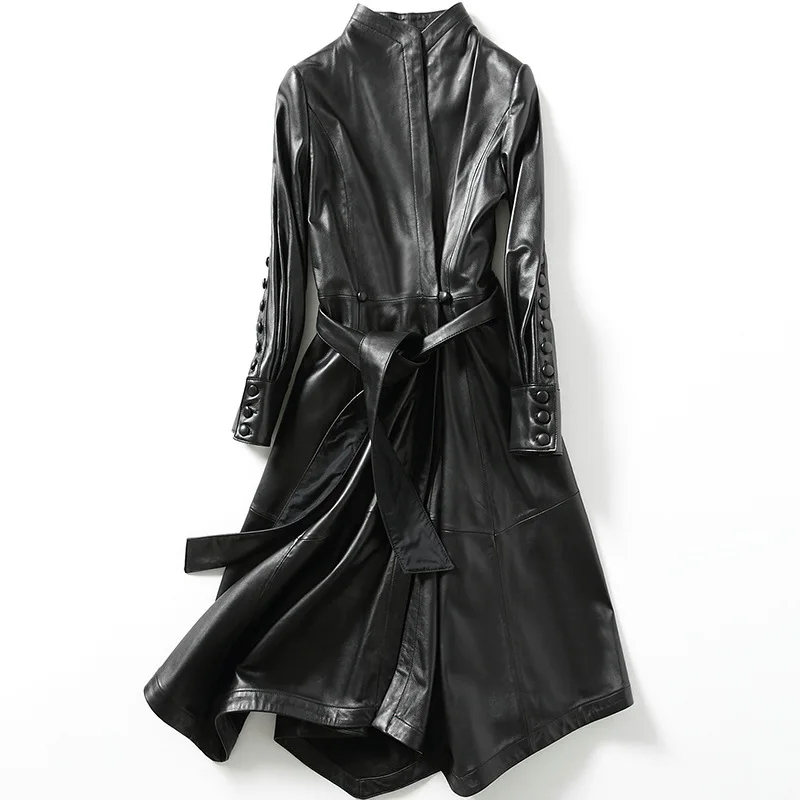 2023 New 100%Geniune Leather Jacket Sheepskin Leather Trench Coat Women Spring Autumn Jacket Jaqueta De Couro CJX8180A MF
2023 New 100%Geniune Leather Jacket Sheepskin Leather Trench Coat Women Spring Autumn Jacket Jaqueta De Couro CJX8180A MF